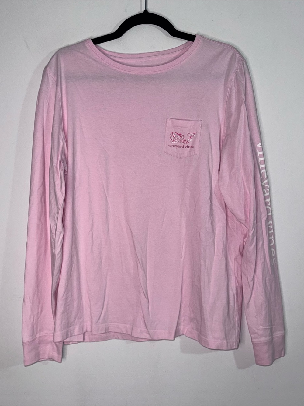 Vineyard Vines Women’s XL Pink Mother’s Day Whale Long Sleeve Pocket Tee